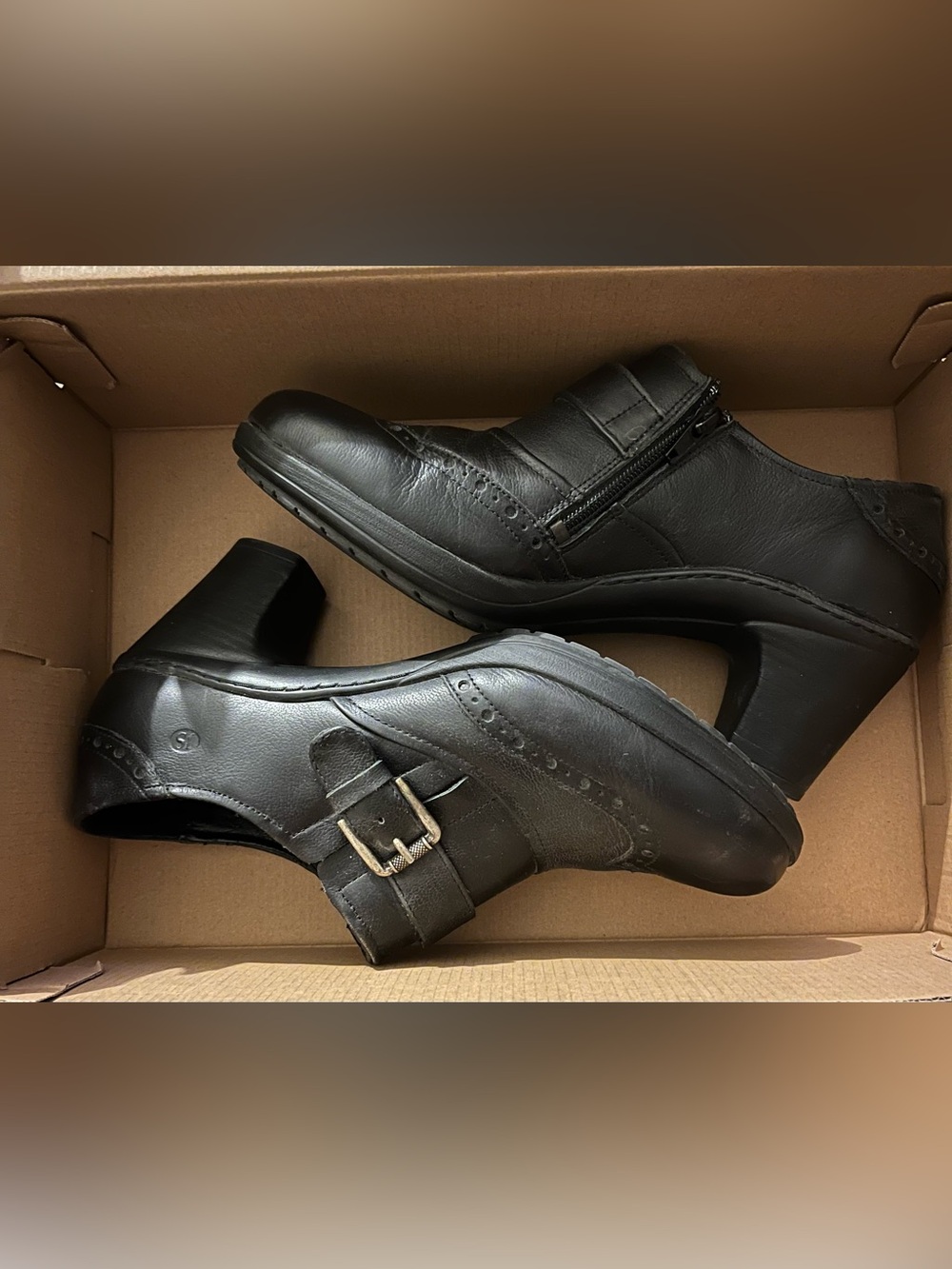 Josef Seibel black leather shoes size 40 (9)